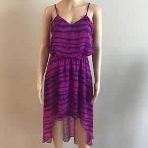 NWOT Express Dress pink purple Sz M